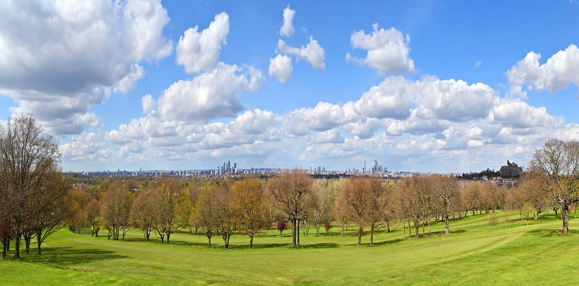 London seen from Sydenham Hill in Dulwich