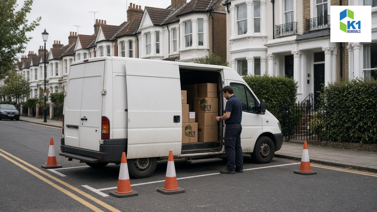 parking-suspension-moving-day-london-featured-k1 Removal van parked in a coned-off bay on a London residential street